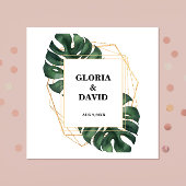 Tropical Palm Leaf Wedding Napkins Serviette