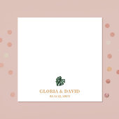 Tropical Palm Leaf Wedding Serviette