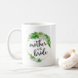 Tropical Palm Leaf Wreath Mother of the Bride Kaffeetasse