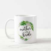 Tropical Palm Leaf Wreath Mother of the Bride Kaffeetasse (Links)