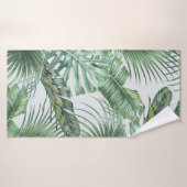 Tropical palm leaves, monstera, banana leaf, jungl badehandtuch (Badehandtuch)