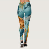 Tropical Palm Leggings (Rückseite)