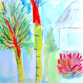 Tropical Palm Leggings By Ariella & Lily Designs