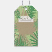 Tropical Palm Logo QR Code Hang Tags W/String Geschenkanhänger (Vorderseite)