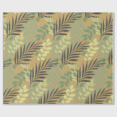 Tropical Palm Modernes Muster Geschenkpapier (Flach)