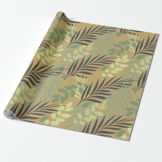 Tropical Palm Modernes Muster Geschenkpapier (Ungerollt)