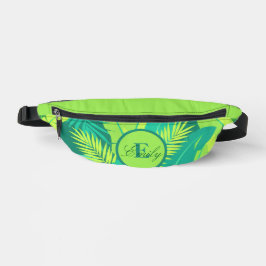 Tropical Palm Monogram Fanny Pack Bauchtasche