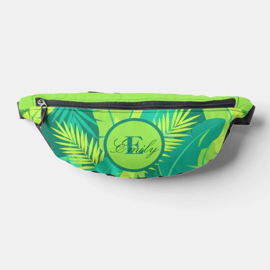 Tropical Palm Monogram Fanny Pack Bauchtasche (Ablage )