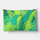 Tropical Palm Monogram Toilettenbeutel Zubehörtasche (Rückseite)