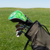 Tropical Palm Monogram Watercolor Golf Headcover (In SItu)