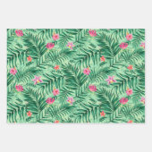 Tropical Palm & Monstera Blätter & exotische Blume (Vorderseite 2)