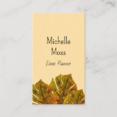 Tropical Palm Monstera Blätter Parco della Golena Visitenkarte (Vorderseite)