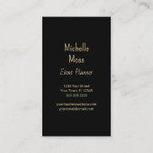 Tropical Palm Monstera Blätter Parco della Golena Visitenkarte (Rückseite)