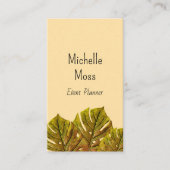 Tropical Palm Monstera Blätter Parco della Golena Visitenkarte (Vorderseite)