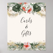 Tropical Palm | Monstera Cards and Gifts Poster