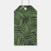 Tropical Palm Night Sky Moderne Initialen Hochzeit Geschenkanhänger (Rückseite)