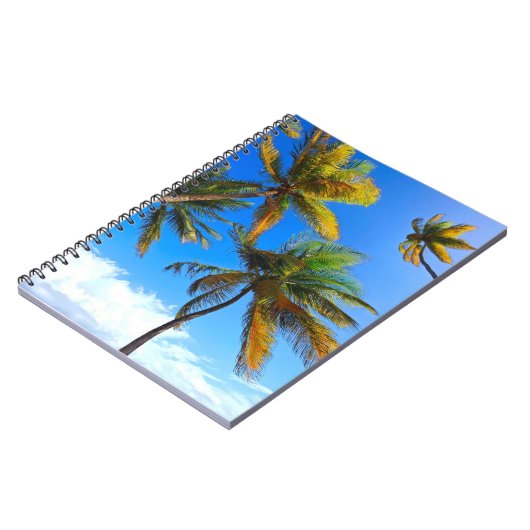 Tropical Palm Notebook - Caribbean Vibes Journal Notizblock (Linke Seite)