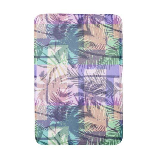 Tropical Palm Pattern Bad Matten (Vorderseite Vertikal)