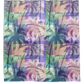 Tropical Palm Pattern Duschvorhang (Vorderseite)