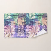Tropical Palm Pattern Handtuch Set (Handtuch)