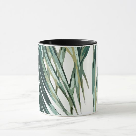 Tropical Palm Pattern Tasse (Zentrum)
