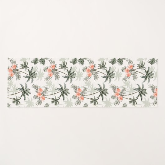 Tropical Palm Print Yoga Mat Yogamatte (Vorderseite (Horizontal))