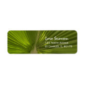 Tropical Palm Return Address Label (Vorne)