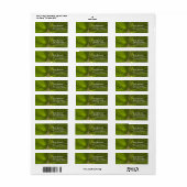 Tropical Palm Return Address Label (Vorne)