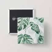 Tropical Palm Split Leaf Button (Vorne & Hinten)