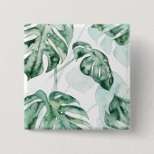 Tropical Palm Split Leaf Button (Vorderseite)