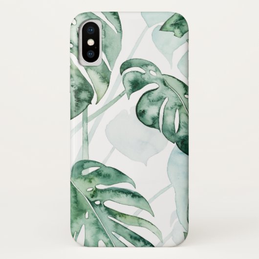 Tropical Palm Split Leaf Case-Mate iPhone Hülle (Rückseite)