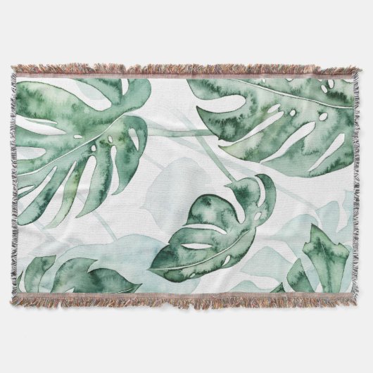 Tropical Palm Split Leaf Decke (Vorderseite)