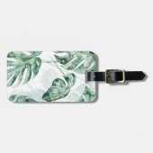 Tropical Palm Split Leaf Gepäckanhänger (Vorderseite horizontal)