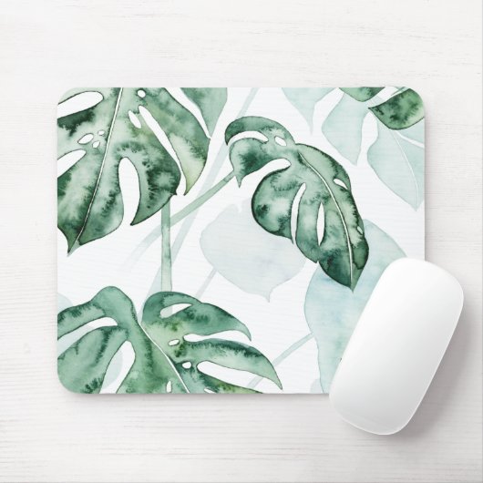 Tropical Palm Split Leaf Mousepad (Mit Mouse)