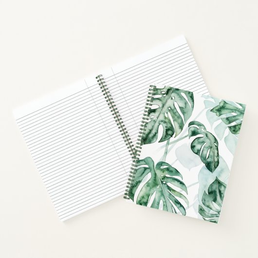 Tropical Palm Split Leaf Notizblock (Innenseite)