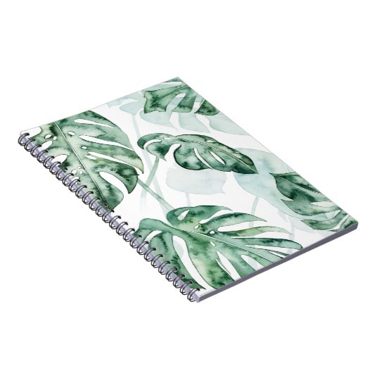 Tropical Palm Split Leaf Notizblock (Rechte Seite)