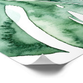 Tropical Palm Split Leaf Poster (Ecke)