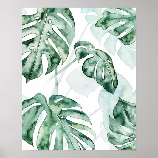 Tropical Palm Split Leaf Poster (Vorne)