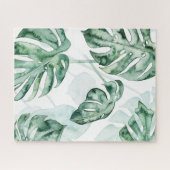 Tropical Palm Split Leaf Puzzle (Horizontal)