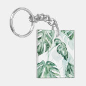 Tropical Palm Split Leaf Schlüsselanhänger (Vorderseite links)