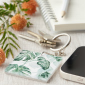 Tropical Palm Split Leaf Schlüsselanhänger (Vorderseite rechts)