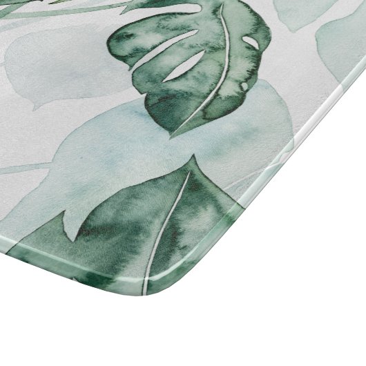 Tropical Palm Split Leaf Schneidebrett (Ecke)