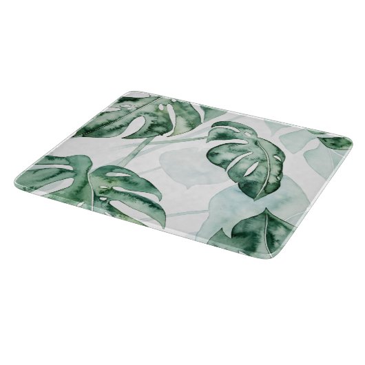 Tropical Palm Split Leaf Schneidebrett (Ecke)