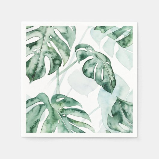 Tropical Palm Split Leaf Serviette (Vorderseite)