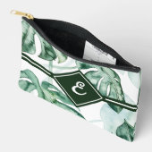 Tropical Palm Split Leaf Zubehörtasche (Offen)