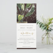 TROPICAL PALM STARRY NACHT MASON JAR LIGHT WEDD EINLADUNG (Stehend Vorderseite)