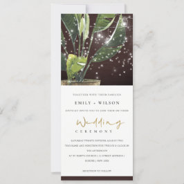 TROPICAL PALM STARRY NACHT MASON JAR LIGHT WEDD EINLADUNG