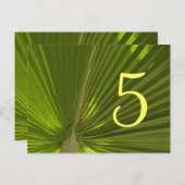 Tropical Palm Tischnummer (Vorne/Hinten)