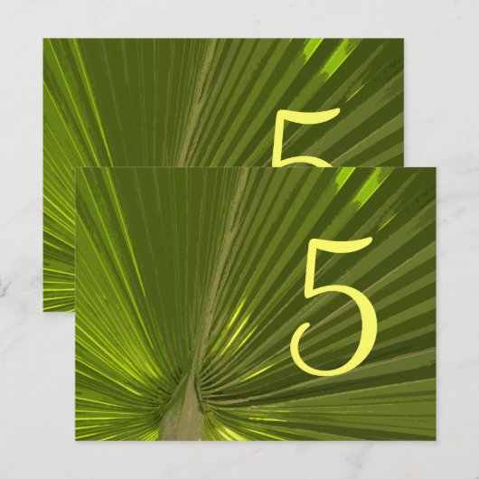 Tropical Palm Tischnummer (Vorne/Hinten)