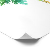 Tropical Palm Treatro Sociale Banca Poster (Ecke)